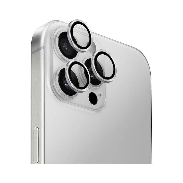 UNIQ Optix Aluminium Camera Lens Protector Apple iPhone 16 Pro/16 Pro Max sterling silver