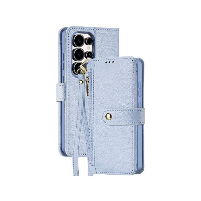 Obal Dux Ducis Lawa Leather Case Detachable Magnetic Wallet Samsung Galaxy S25 Ultra 5G S938 Blue