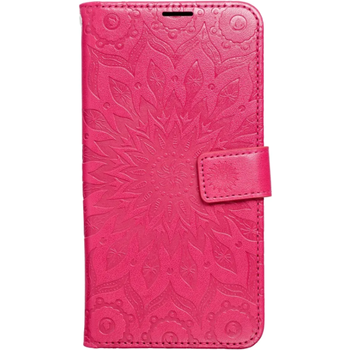 Obal MEZZO Book Xiaomi Redmi Note 14 4G mandala tmavo ružový