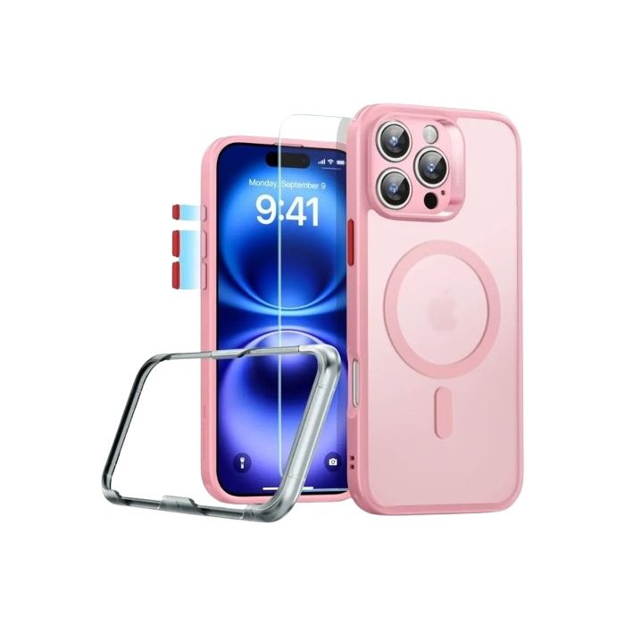Obal ESR Classic Pro Set Halolock MagSafe Apple iPhone 16 Pro Max Frosted Pink
