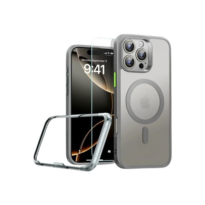 ESR Classic Pro Set Halolock MagSafe Apple iPhone 16 Pro Frosted Grey