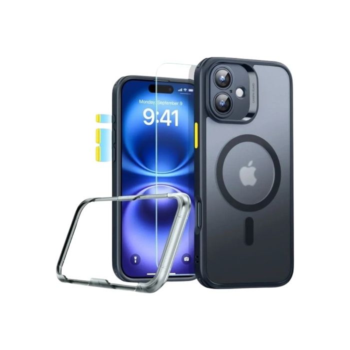 Obal ESR Classic Pro Set Halolock MagSafe Apple iPhone 16 Frosted Black