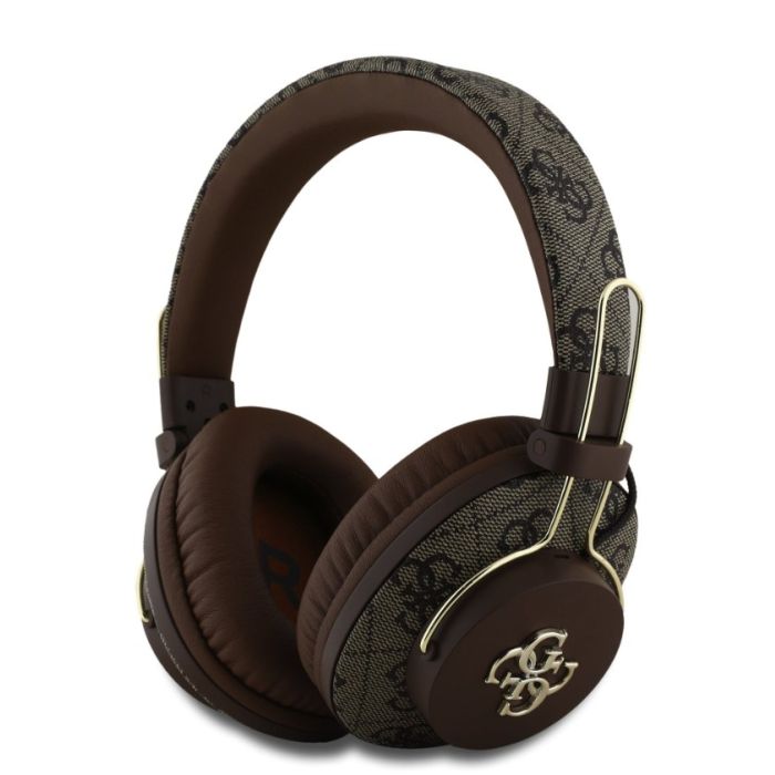 Guess PU 4G Metal Logo ENC bezdrôtové slúchadlá GUBHS72P4FC4MW hnedé