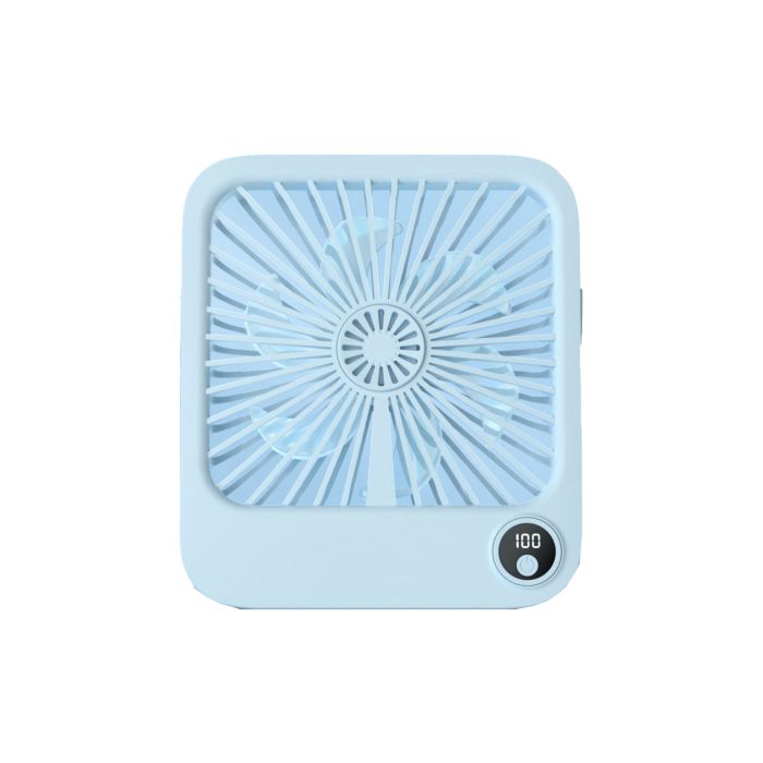 Stolový ventilátor W30 so stojanom 2000 mAh batéria - svetlo-modrý