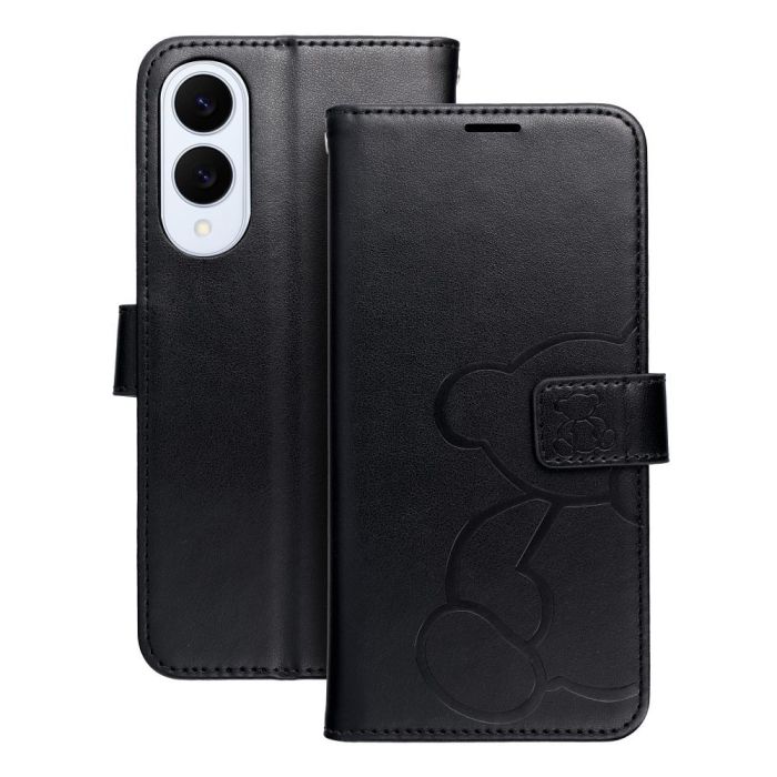 Obal MEZZO Book Samsung Galaxy S25 Edge 5G S937 teddy bear čierny