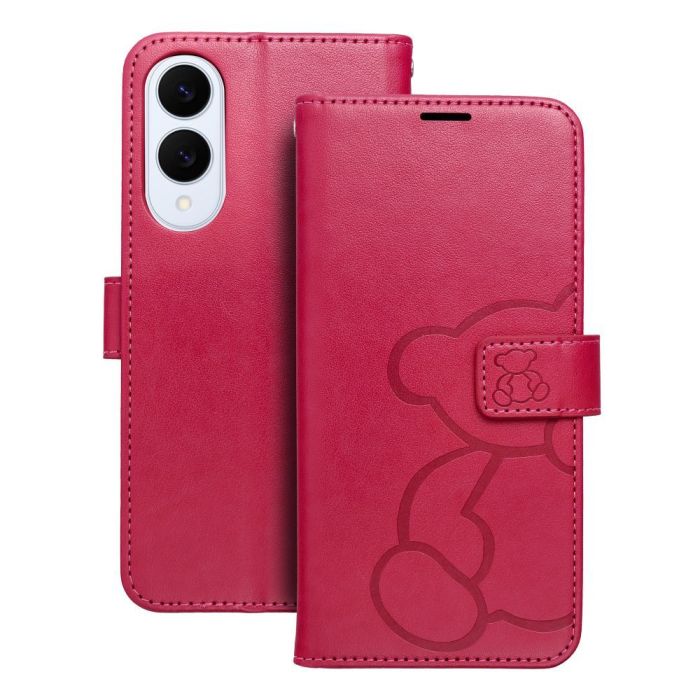 Obal MEZZO Book Samsung Galaxy S25 Edge 5G S937 teddy bear ružový