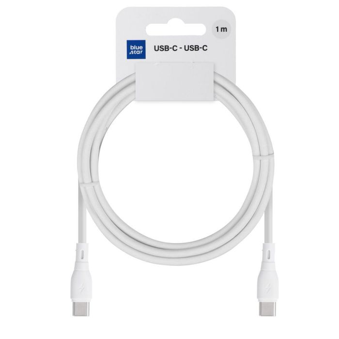 Kábel Bluestar Eco 3A 60W USB-C/USB-C PJ73-13-3 1m - biely