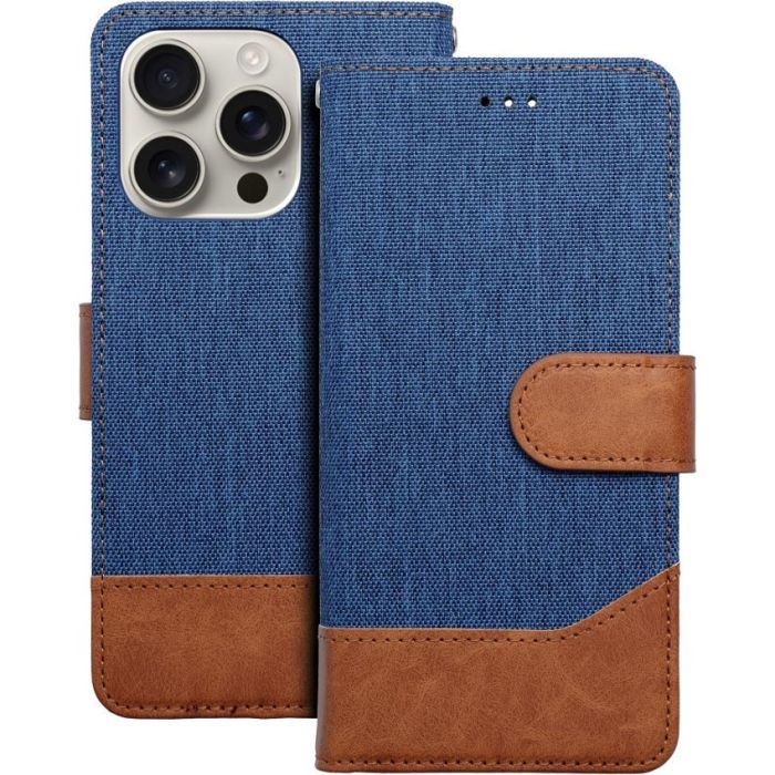 Obal JEANS Book Xiaomi Redmi Note 14 4G modrý