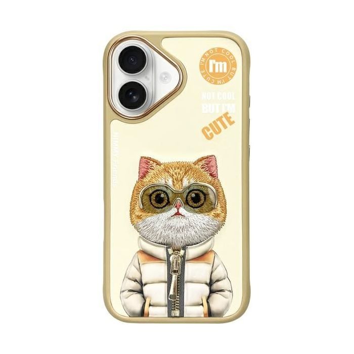 NIMMY case COOL&CUTE 2.0 Cat for IPHONE 16 khaki