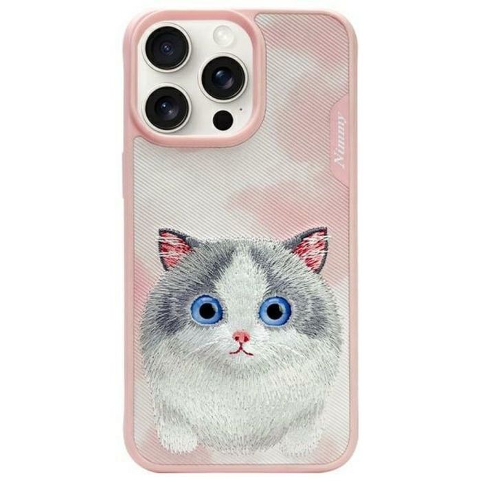 NIMMY case BIG EYED PET 2.0 Cat for IPHONE 15 Pro pink