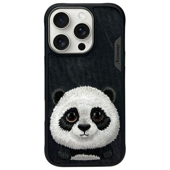 NIMMY case BIG EYED PET 2.0 Panda for IPHONE 16 Pro black