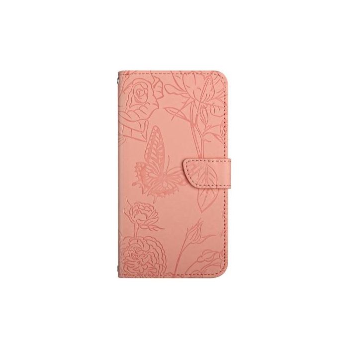 Obal MEZZO Book Xiaomi Redmi A5/POCO C71 kvety a motýle ružový