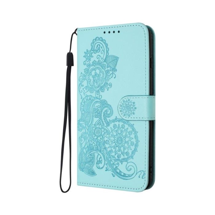 Obal MEZZO Book Xiaomi Redmi A5/POCO C71 mandala svetlo modrý