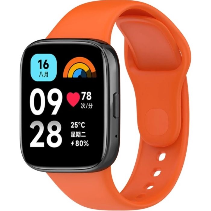 Remienok Bizon Strap Watch Dots Xiaomi Redmi Watch 3 Active oranžový