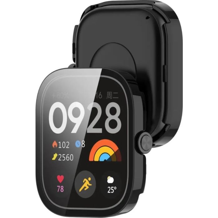 Ochranné puzdro/sklo Bizon Case+Glass Watch Xiaomi Redmi Watch 5 čierne
