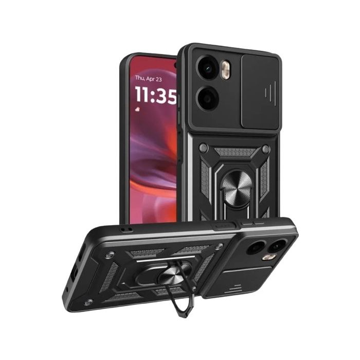 Obal Tech-protect Camshield Pro Motorola Moto G05/E15 čierny