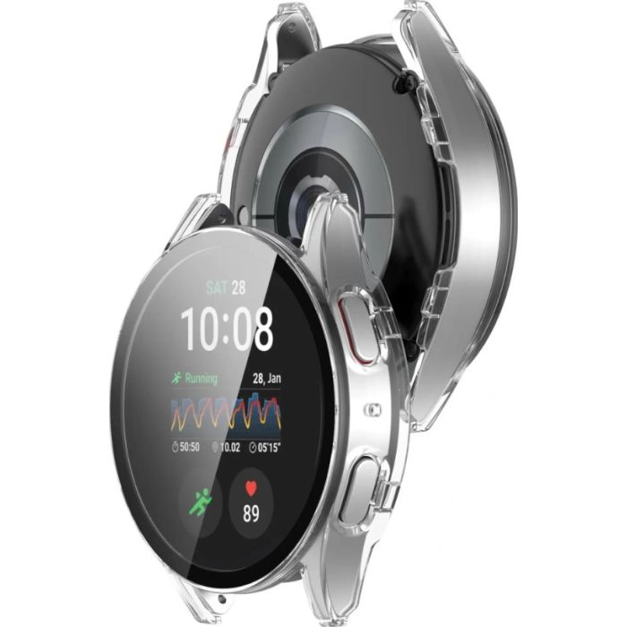 Ochranné puzdro/sklo Bizon Case+Glass Watch Samsung Galaxy Watch7 40 mm transparentné