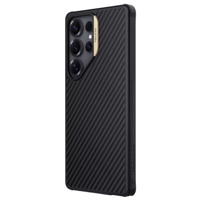 Obal Nillkin Synthetic Fiber PRO Magnetic Samsung Galaxy S25 Ultra 5G S938 zlatý