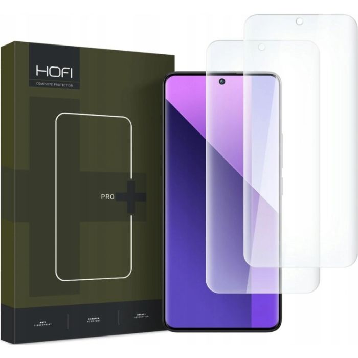 Ochranné sklo Hof UV Glass Pro+ Xiaomi Redmi Note 13 Pro+ 5G transparentné (2ks)