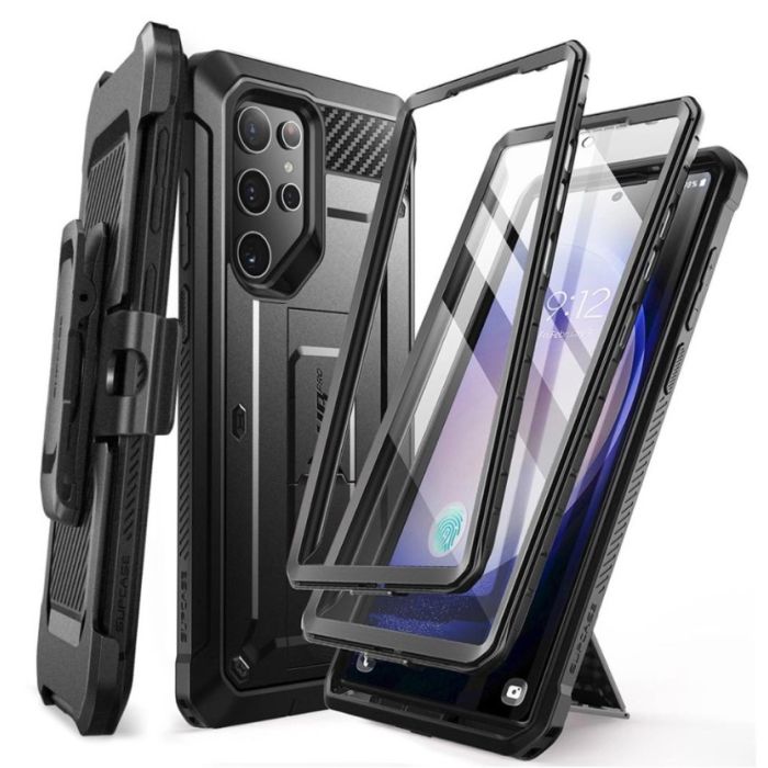 Obal Supcase Unicorn Beetle Pro 2-set Samsung Galaxy S24 Ultra 5G S928 čierny