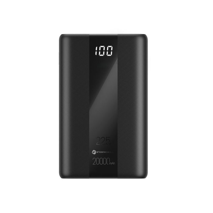 FORCELL F-ENERGY P20K2 Energo powerbank PD QC3.0 3A 22,5W 20000 mAh black