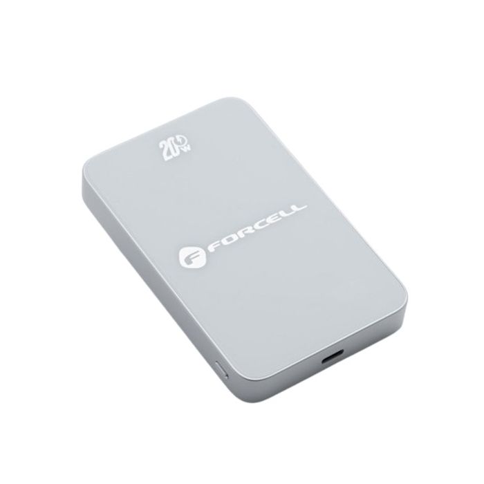 FORCELL F-ENERGY F10K8 Super Slim Powerbank, MagSafe PD3.0 QC4.0 15W, 10000mAh, biela