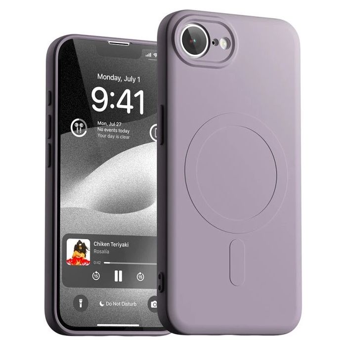 Obal Mercury SemiSilicone MagSafe Apple iPhone 16e levanduľový