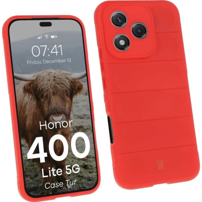 Obal Bizon Case Tur Honor 400 Lite 5G červený