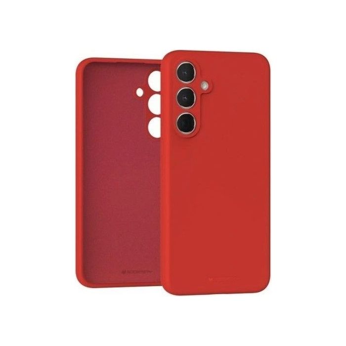 Obal Mercury Silicone Samsung Galaxy A36 5G A366/A56 5G A566 červený