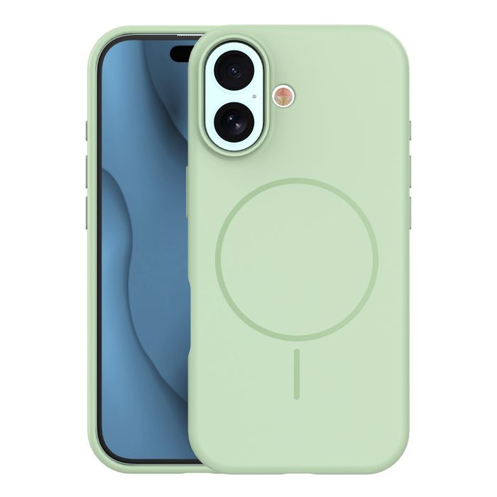 Silicone Thin Magsafe TPU iPhone 17 - zelené