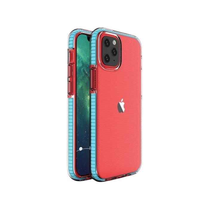 Obal Spring Case Apple iPhone 13 Mini transparento-modrý