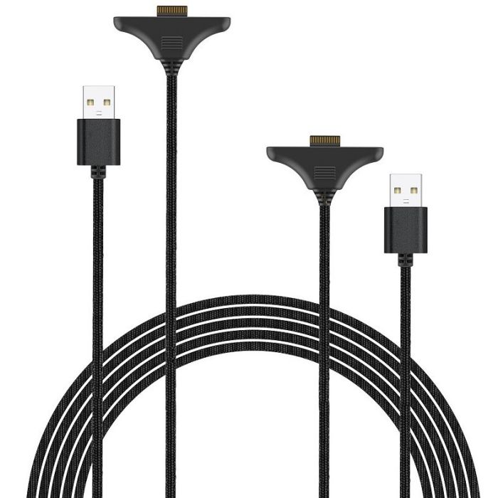 iPega SW2119A nabíjací kábel (3m, 2ks) pre JoyCon ovládače Nintendo Switch 2 červená/modrá