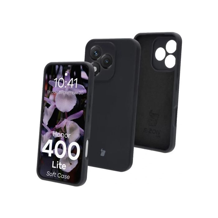 Obal Bizon Soft Case Honor 400 Lite 5G čierny