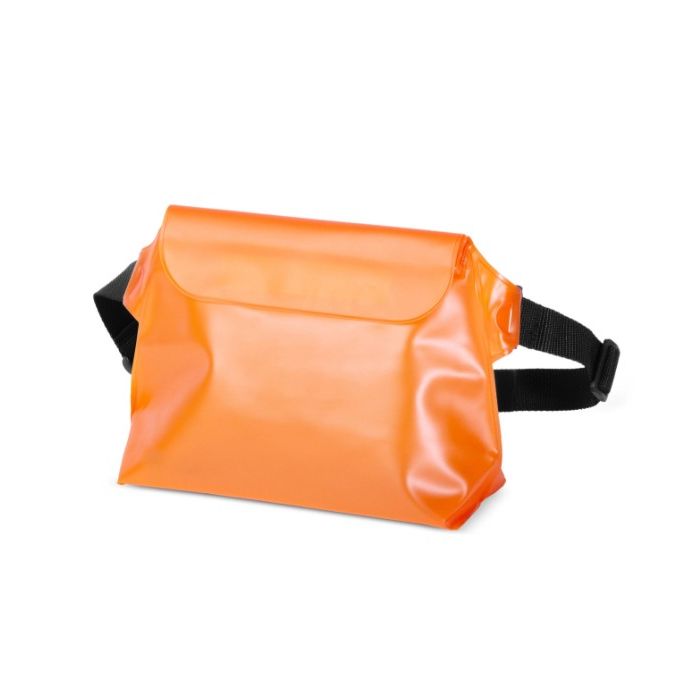 PVC Vodeodolná taška (pláž, ochrana pred dažďom) - oranžová