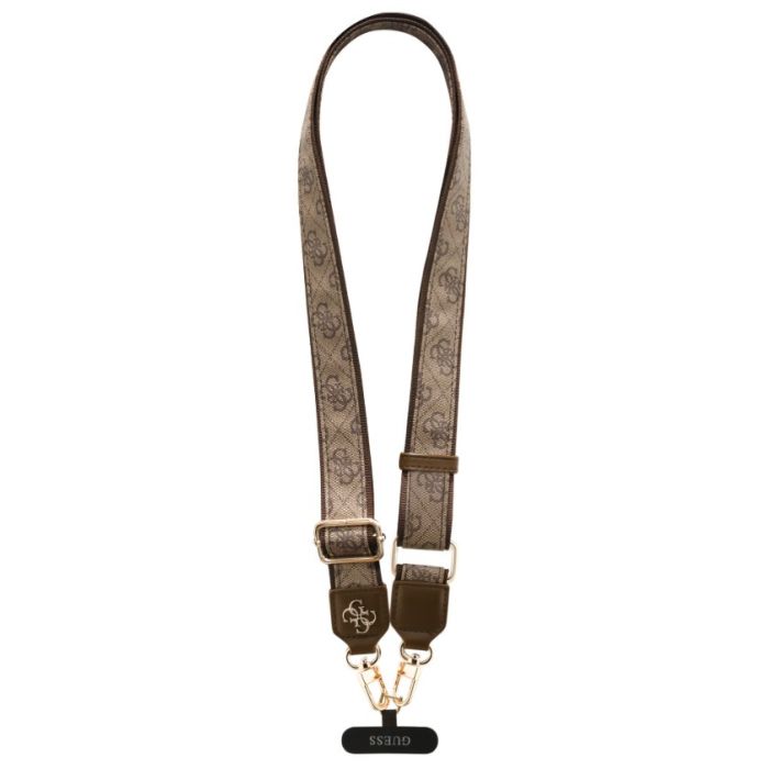 Guess Crossbody Popruh PU 4G Metal Logo GUUCNP4AGMW hnedý