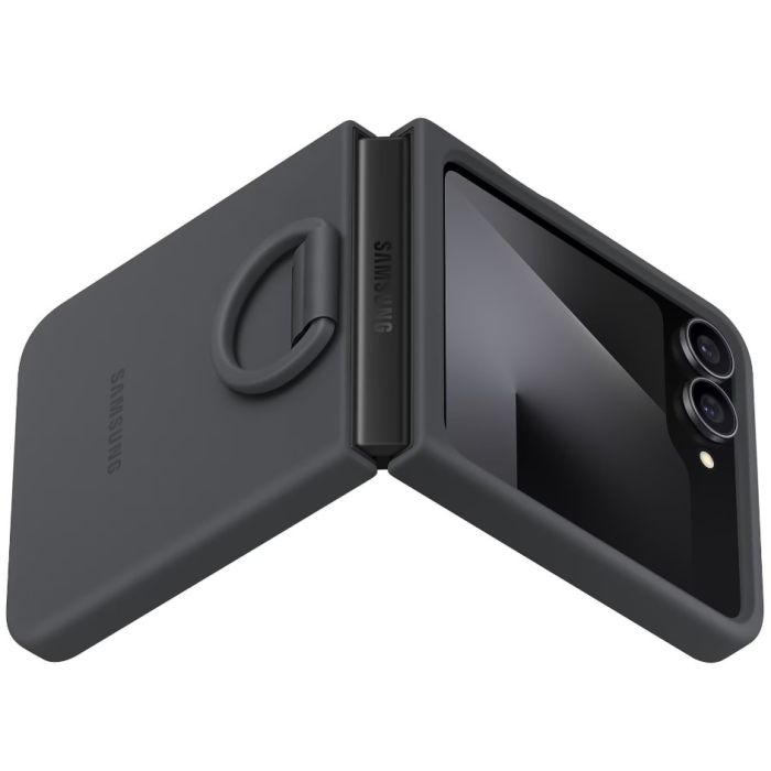 Obal Samsung Silicone Case Ring Samsung Galaxy Z Flip6 5G F741/7 FE 5G F761 EF-PF741TBE čierny
