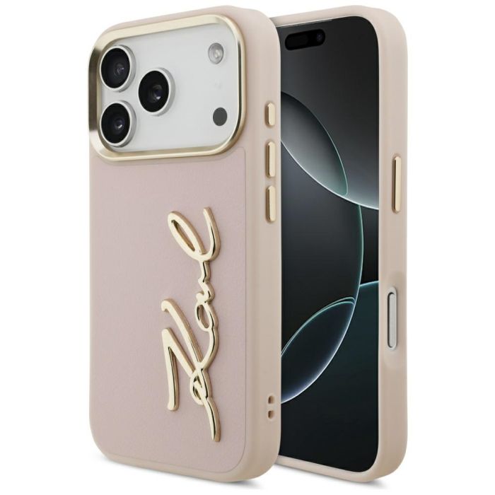 Karl Lagerfeld Karl Script Logo iPhone 17 Pro - pink