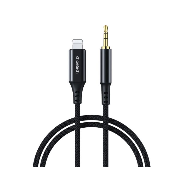 Choetech AUX009 AUX 3,5mm jack/Lightning 8 pin, 2m, čierny