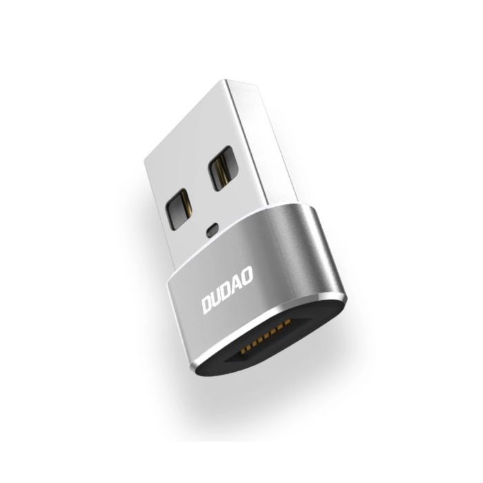 Dudao L16AC, adaptér USB-C/USB-A, čierny