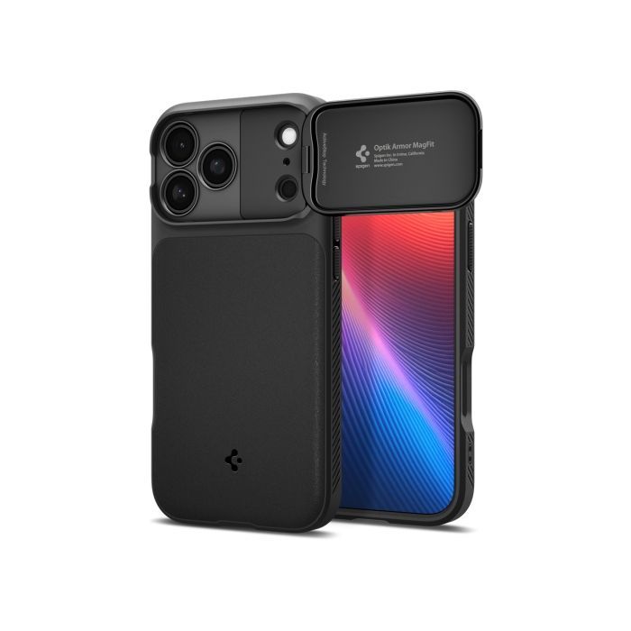 SPIGEN case OPTIK ARMOR MAG case for IPHONE 17 Pro black