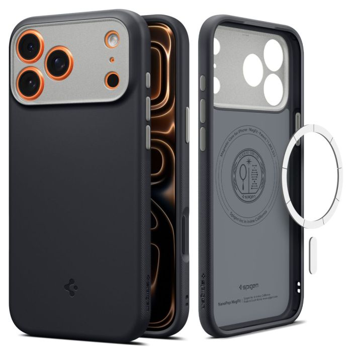 SPIGEN NANO POP MAG MagSafe IPHONE 17 Pro Max black sesame