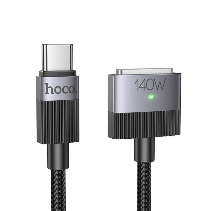 Kábel USB-C Mag3 Hoco 5A 140W magnetic 1,8 m U141 - čierny
