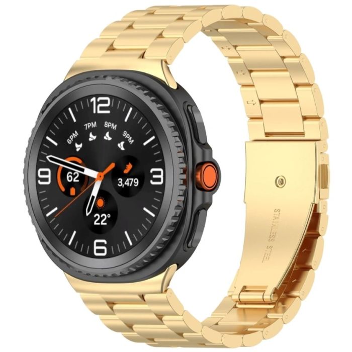 Remienok Bizon Strap Watch Aura Samsung Galaxy Watch 8 40mm/44mm/8 Classic 46mm zlatý