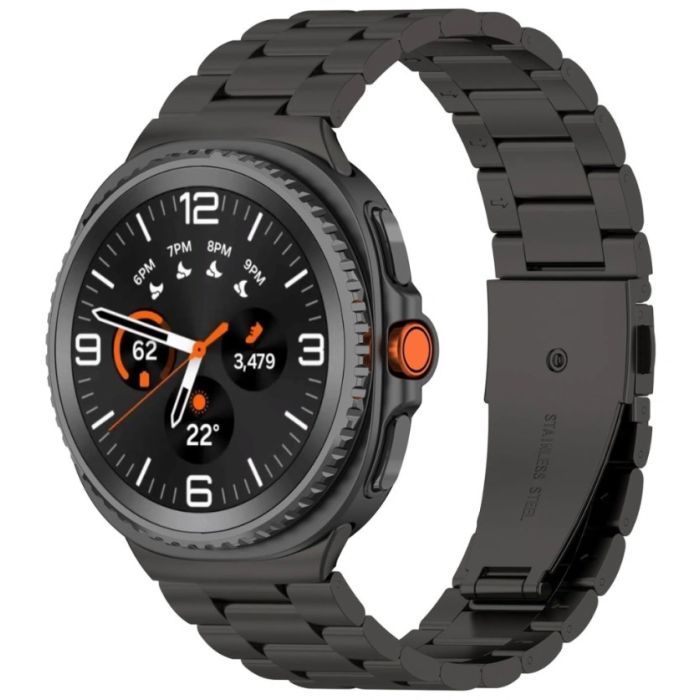 Remienok Bizon Strap Watch Aura Samsung Galaxy Watch 8 40mm/44mm/8 Classic 46mm čierny