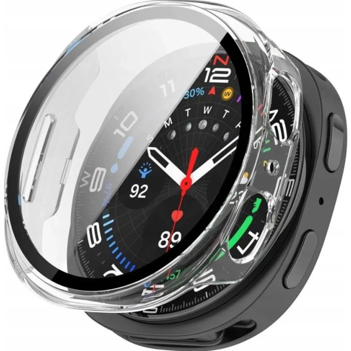 Ochranné puzdro/sklo Tech-Protect Defense Samsung Galaxy Watch 8 44mm transparentné