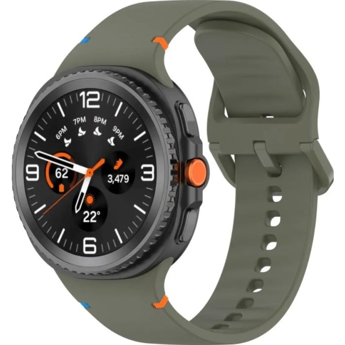 Remienok Bizon Strap Watch Silicone G Samsung Galaxy Watch 8 40mm/44mm/8 Classic 46mm tmavo zelený