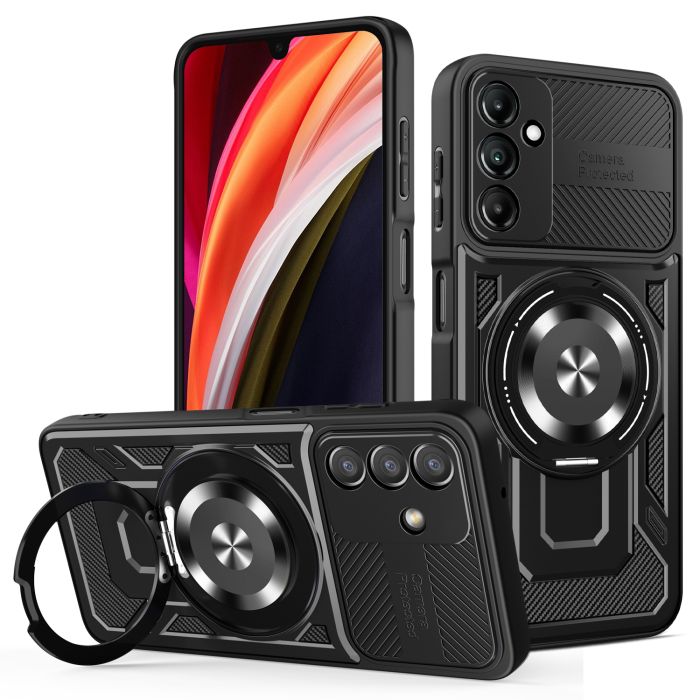 Defender Armor Magsafe Ring TPU/TPC Samsung A16 LTE/5G - čierne