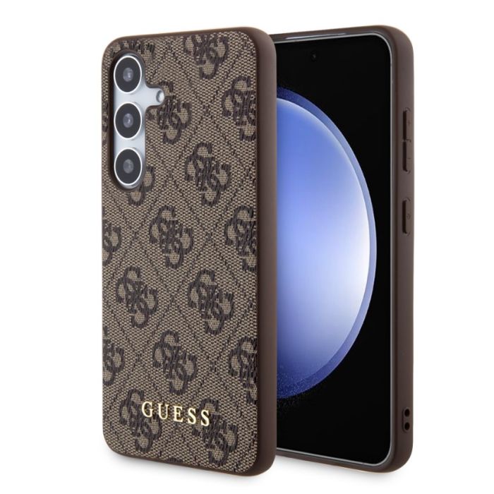 Obal Guess 4G Samsung Galaxy S24 5G S921 GUHCS24SG4GFBR hnedý