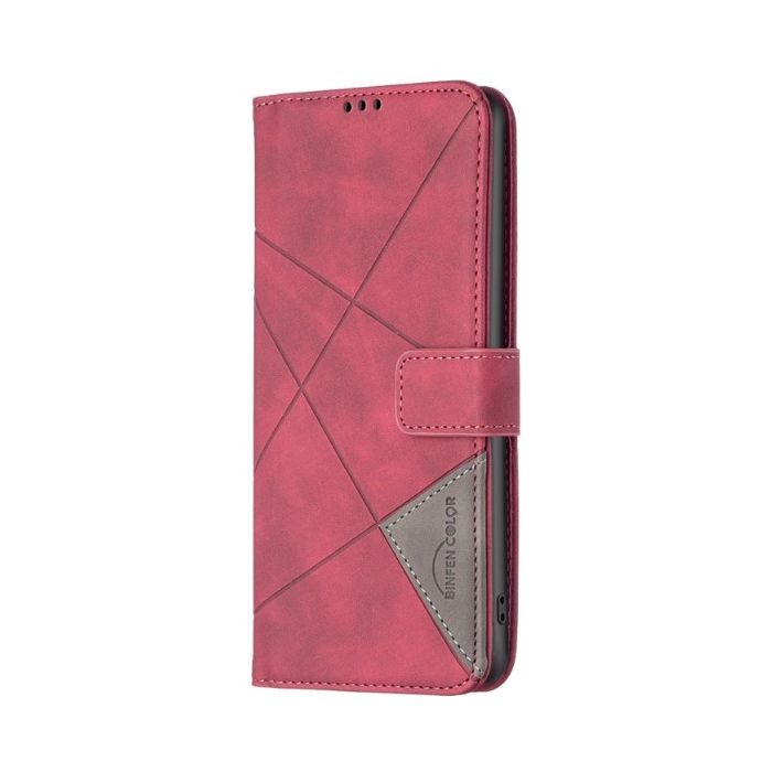 Obal Texture Book Xiaomi Redmi 13/Poco M6 LTE červený