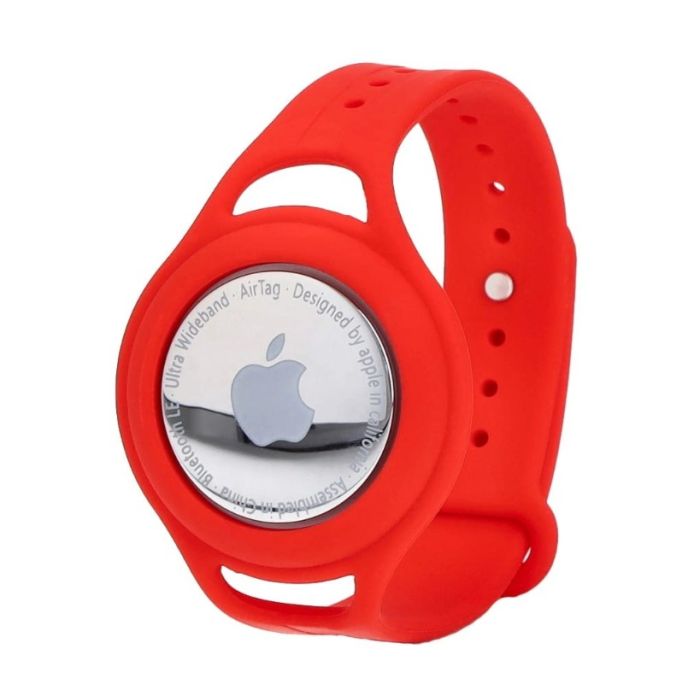 Obal Bizon Locator Child Apple AirTag červený